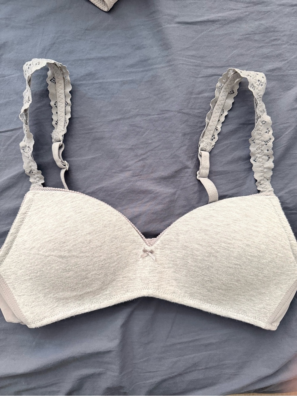 aerie lace trim wireless bra
